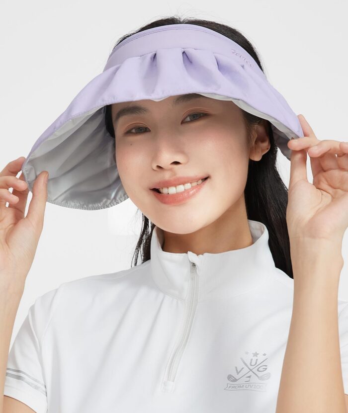 抗UV-貝殼髮箍空心帽-女