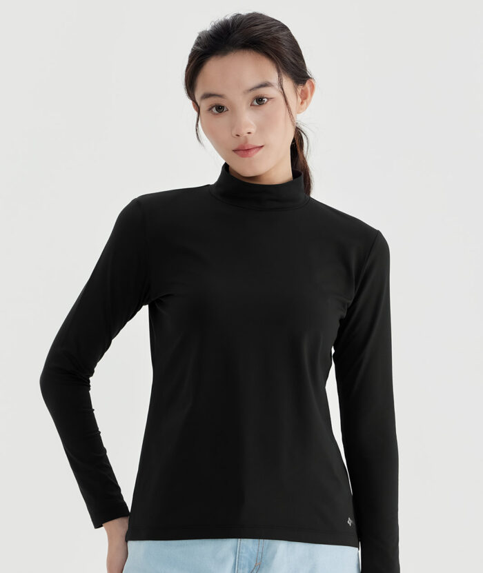 科技羊毛吸濕抑菌立領上衣-女