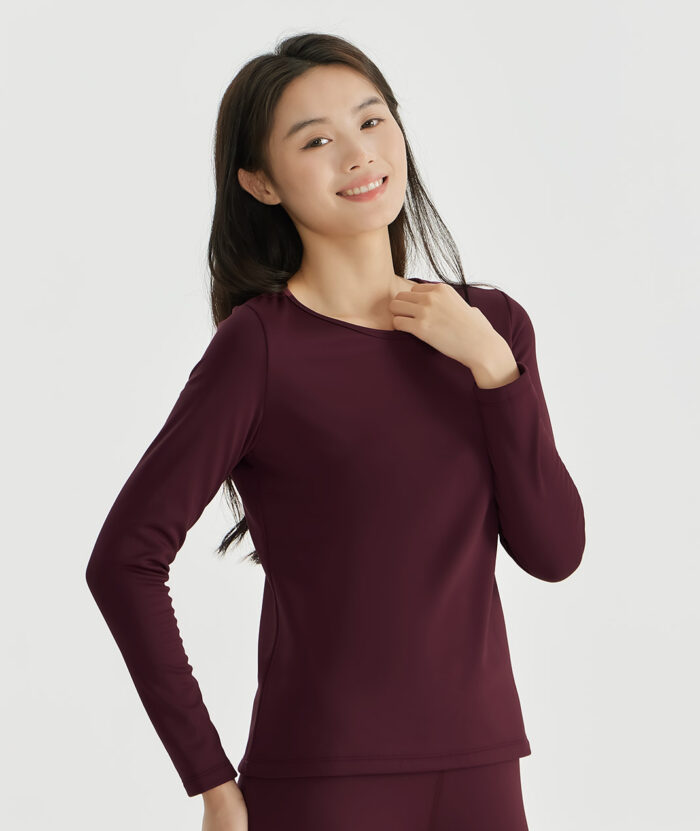 石墨烯恆溫舒絨圓領上衣-女
