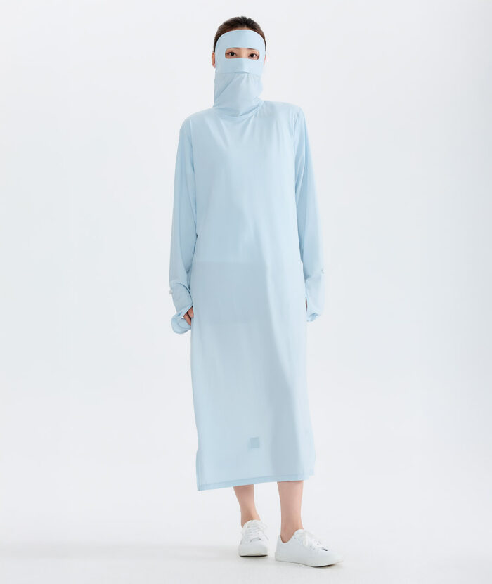 抗UV-Apex涼感保濕兩面穿護臉連身外套-女