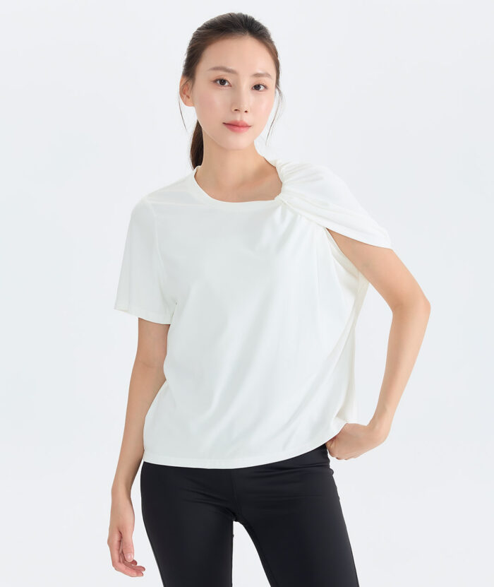 抗UV-Apex環保涼感裸肌扭結造型上衣-女